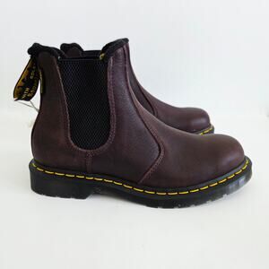 DR. MARTENS 2976 Water Resistant Brown Leather Chelsea Boot Woman's 9 / Men's 8